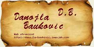 Danojla Bauković vizit kartica